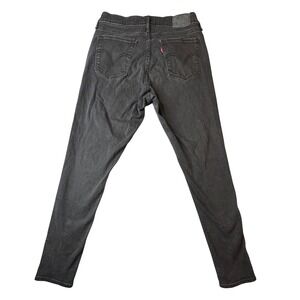 Levi's Curvy Skinny Jeans Womens Size 30 Black Wash Stretch Denim Faded